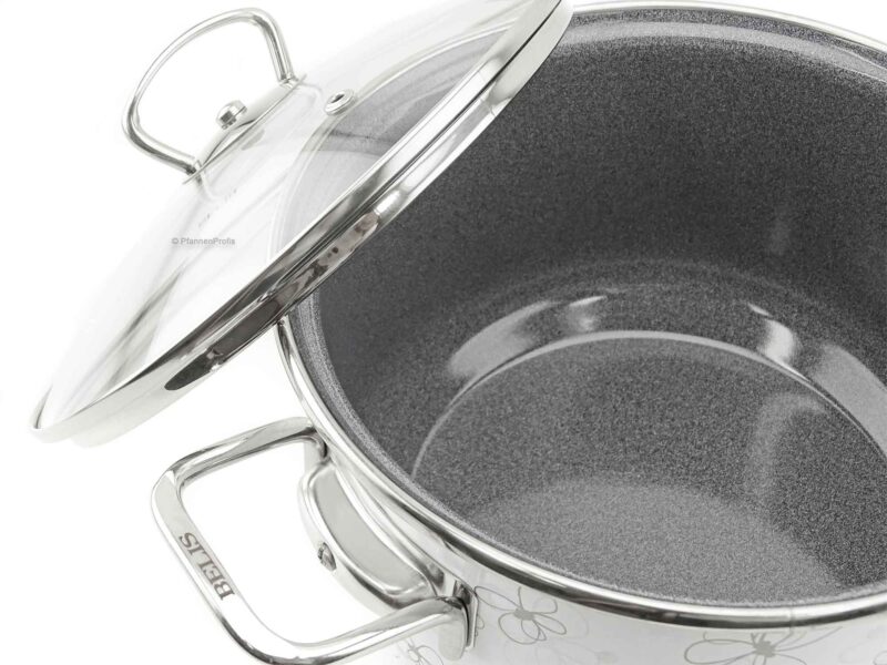 Vavente 20cm Premium White Steel Enamel Cookpot – Durable & Elegant - Image 4