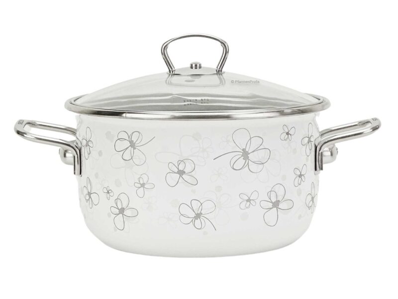 Vavente 20cm Premium White Steel Enamel Cookpot – Durable & Elegant - Image 3