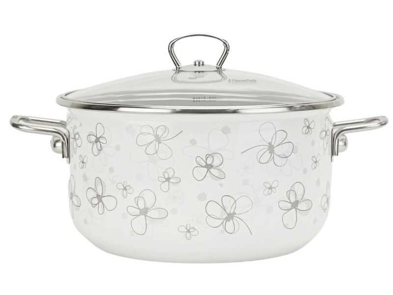 Vavente 24cm Premium White Steel Enamel Cookpot – Durable & Stylish - Image 3