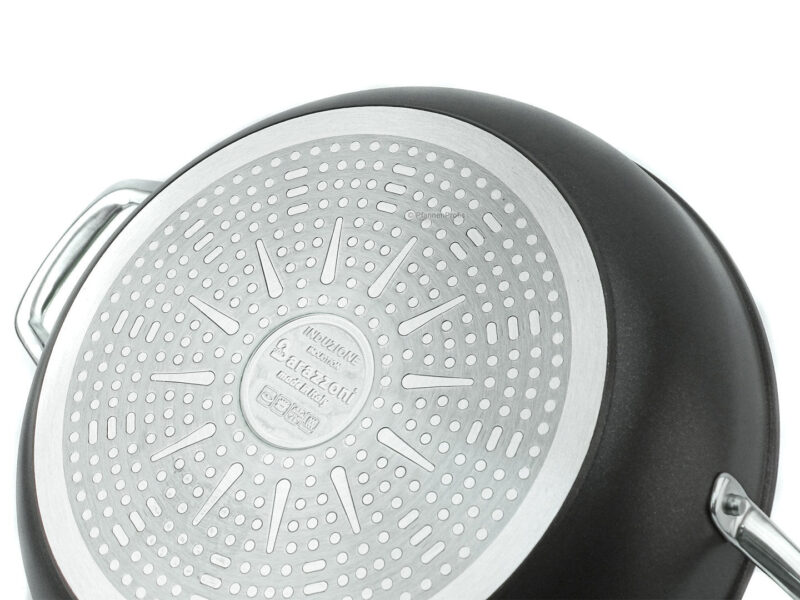 Vavente 28cm Non-Stick Black Titan Pro Braiser Pot with Glass Lid - Image 3