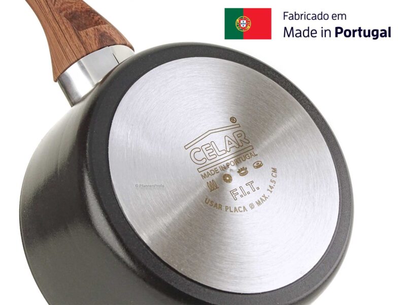 Vavente 16cm Classy Wood Ceramic-Coated Saucepan with Lid – Non-Stick & Compact - Image 4