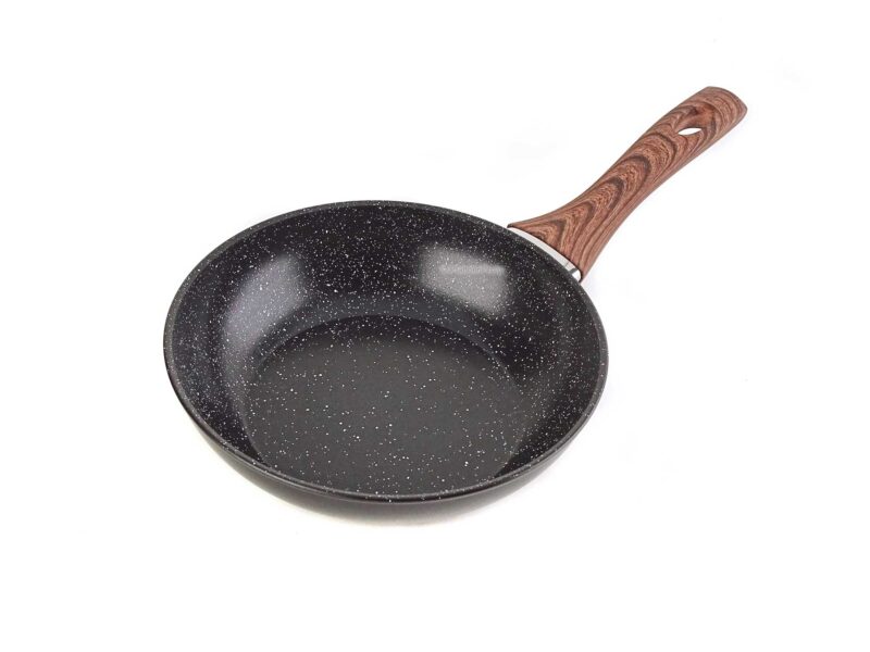 Vavente 20cm Classy Wood Ceramic-Coated Frying Pan – Non-Stick & Stylish