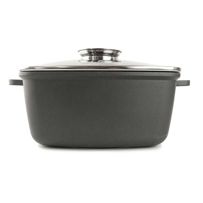Vavente 28x28 cm Square Aluminum Cast Braiser 7L with Aroma Lid - CRISPY Collection - Image 4