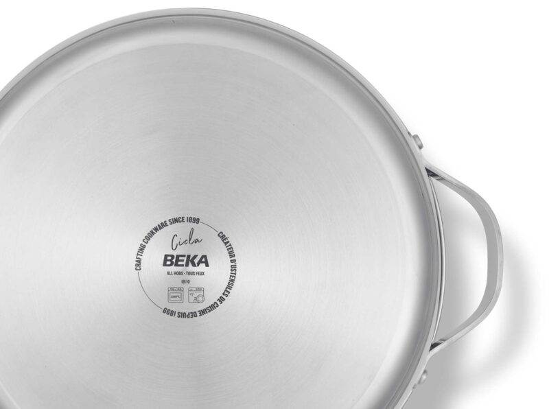 Vavente 28cm Recycled Stainless Steel Casserole CICLA – Servierpfanne with Glass Lid - Image 5