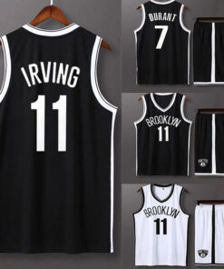 Brooklyn Nets Jersey and Shorts Sets No.11 Irving No.7 Durant Jersey for Men's Basketball Clothes