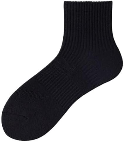 HBJWOV Mid Length Socks, Men's Towel Soles, Sports Socks, Casual Basketball Socks