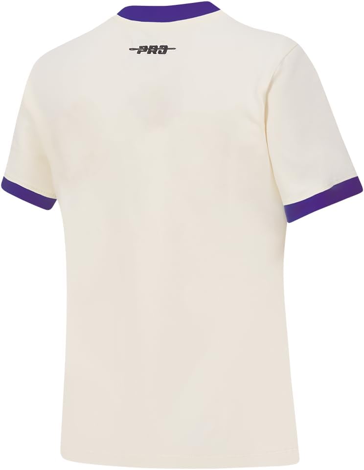 Womens NBA Retro Cascade Cotton Short Sleeve Slim Fit Tee - Image 4