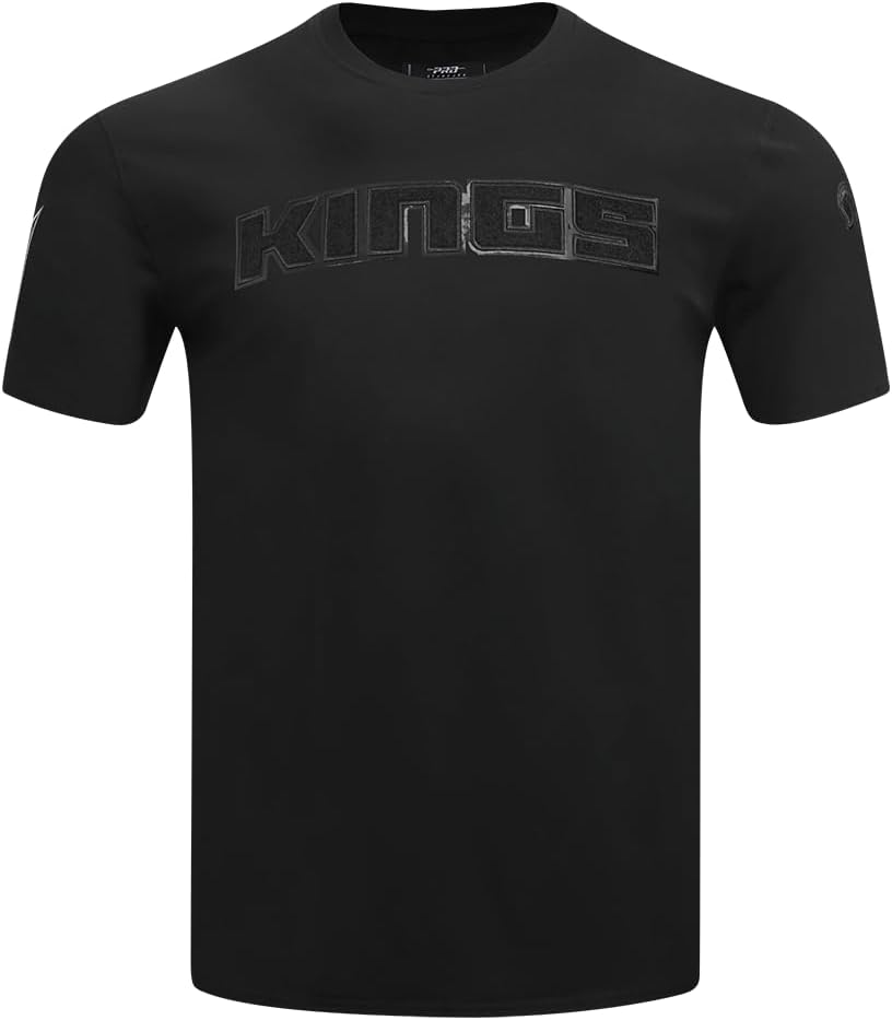 Mens NBA Classic Triple Black Cotton Short Sleeve Tee - Image 37