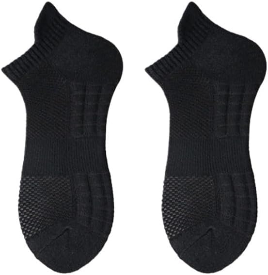 Socks, Men's Sweat Absorbing Towel Soles, Sports Socks, Basketball Socks, Short Socks(OneColor) - Image 7