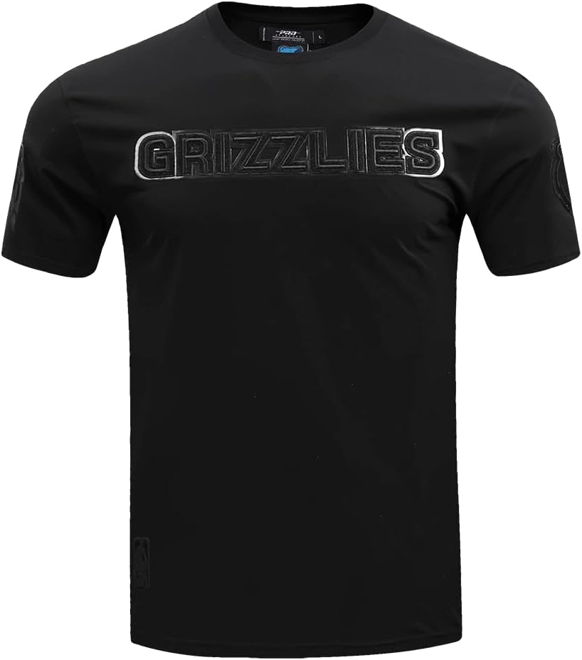 Mens NBA Classic Triple Black Cotton Short Sleeve Tee - Image 25