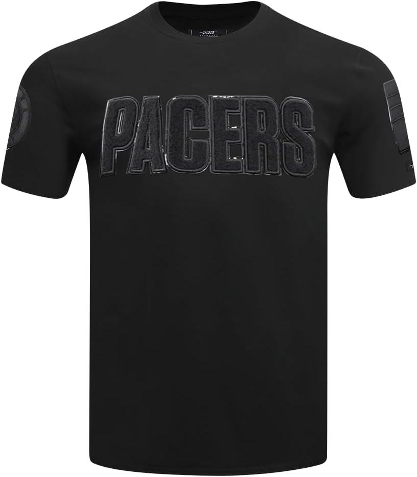 Mens NBA Classic Triple Black Cotton Short Sleeve Tee - Image 24