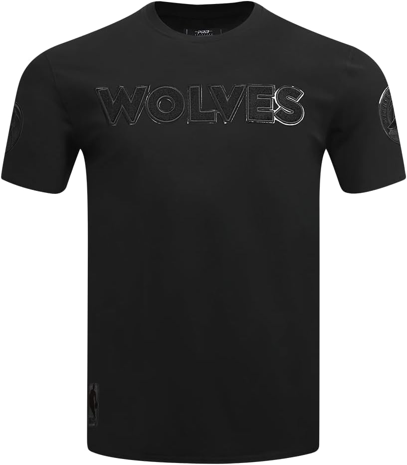 Mens NBA Classic Triple Black Cotton Short Sleeve Tee - Image 29