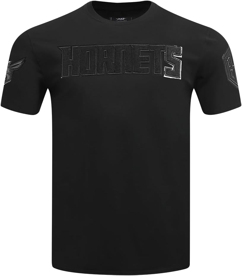 Mens NBA Classic Triple Black Cotton Short Sleeve Tee - Image 12