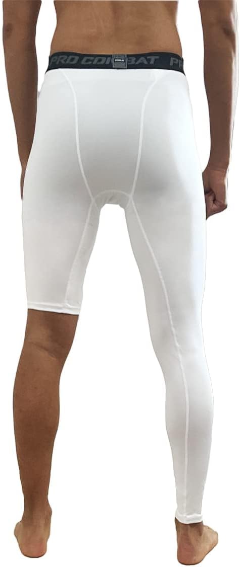 One Leg Compression Tights Long Pants Basketball Sports Base Layer Underwear Active Tight - Image 5