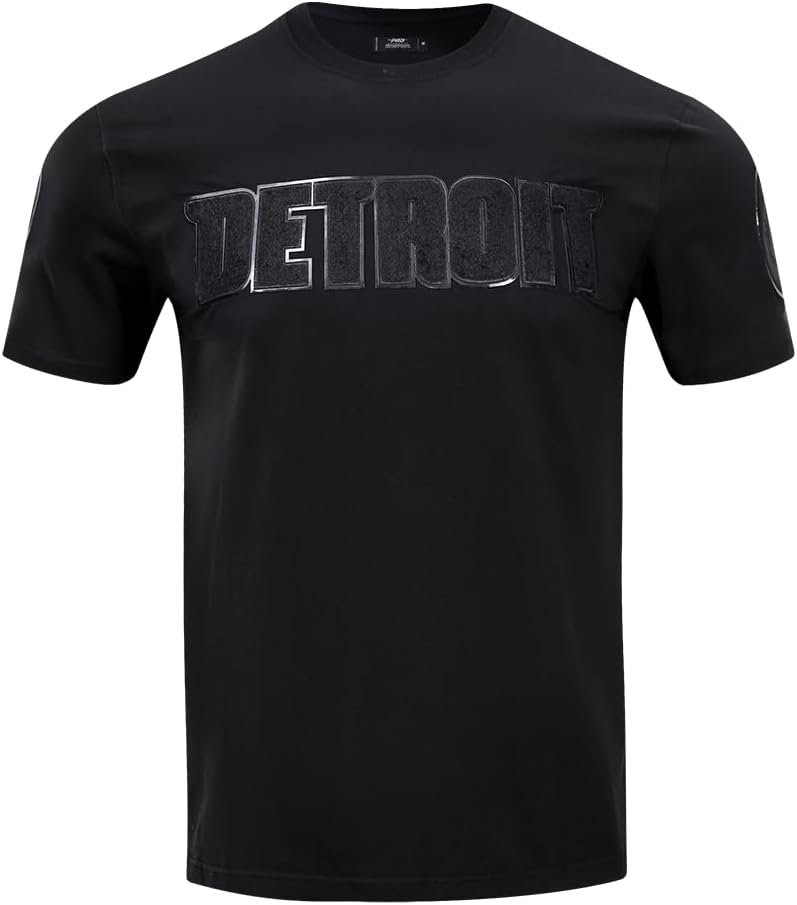 Mens NBA Classic Triple Black Cotton Short Sleeve Tee - Image 19