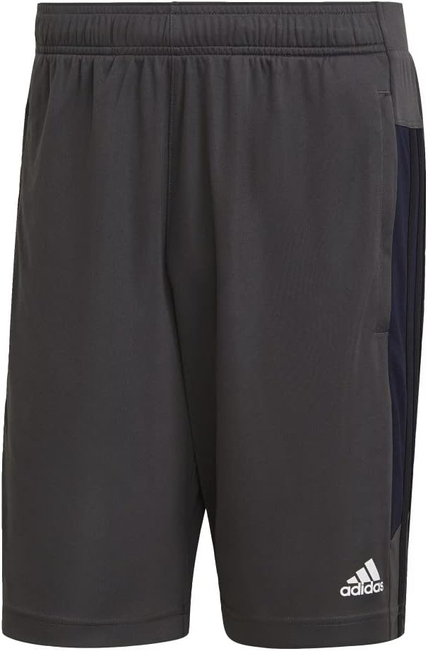 adidas Mens 3S PES Athletic Shorts Training Casual Bottoms Casual Moisture Wicking - Grey - Image 12