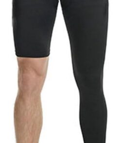 Men's Basketball Single Leg Tight Sports Pants 1/2 One Leg Compression Pants Athletic Base Layer Underwear
