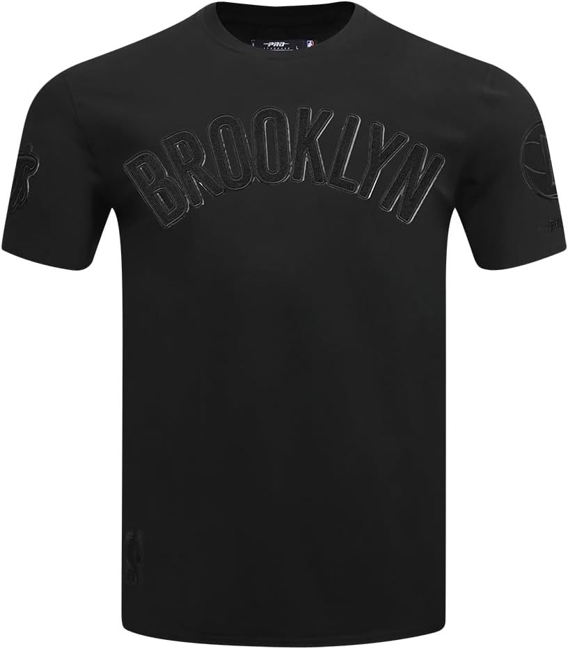 Mens NBA Classic Triple Black Cotton Short Sleeve Tee - Image 11