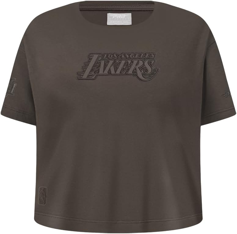 Pro Standard Big Girls NBA Neutral Cotton Short Sleeve Boxy Tee - Image 77