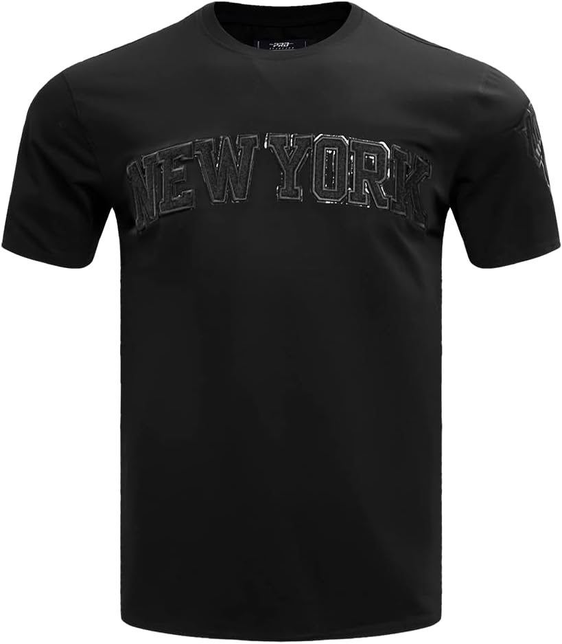 Mens NBA Classic Triple Black Cotton Short Sleeve Tee - Image 31