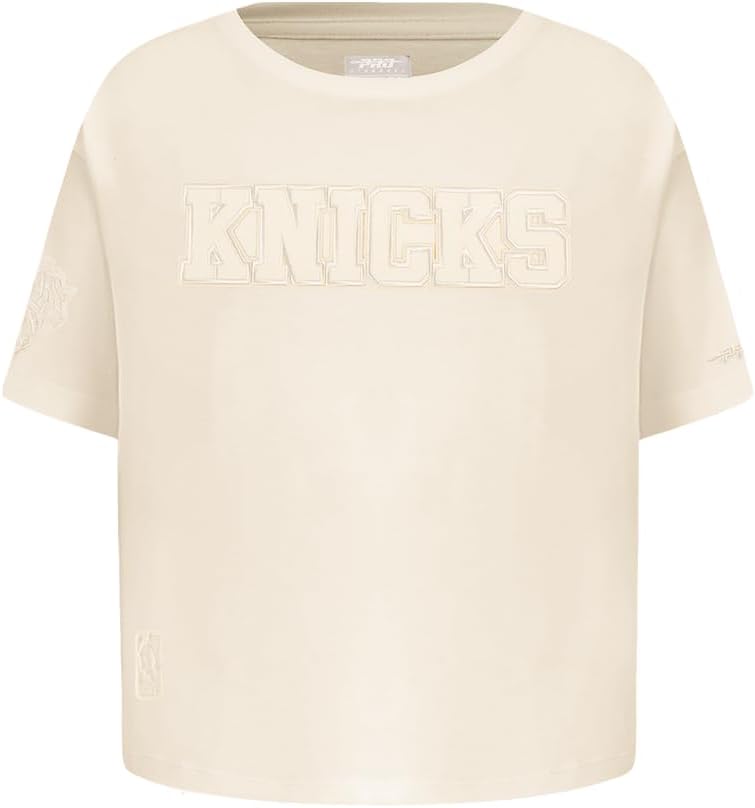 Pro Standard Big Girls NBA Neutral Cotton Short Sleeve Boxy Tee - Image 104