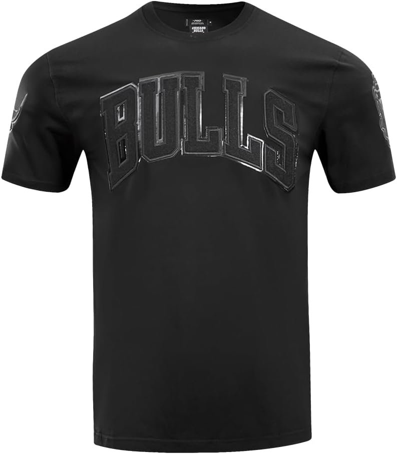 Mens NBA Classic Triple Black Cotton Short Sleeve Tee - Image 14