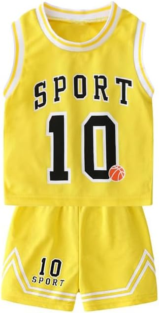Toddler Baby Boys Basketball Jersey Outfit Toddler Kids Sports Shorts Set Summer Clothes - Image 14