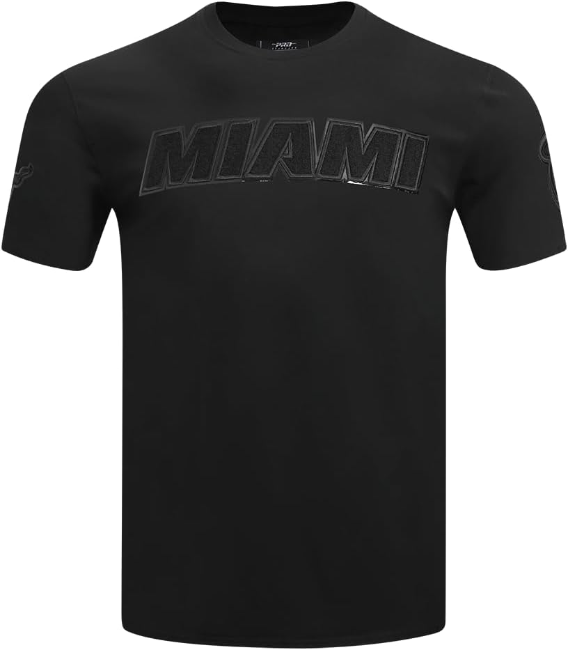 Mens NBA Classic Triple Black Cotton Short Sleeve Tee - Image 27