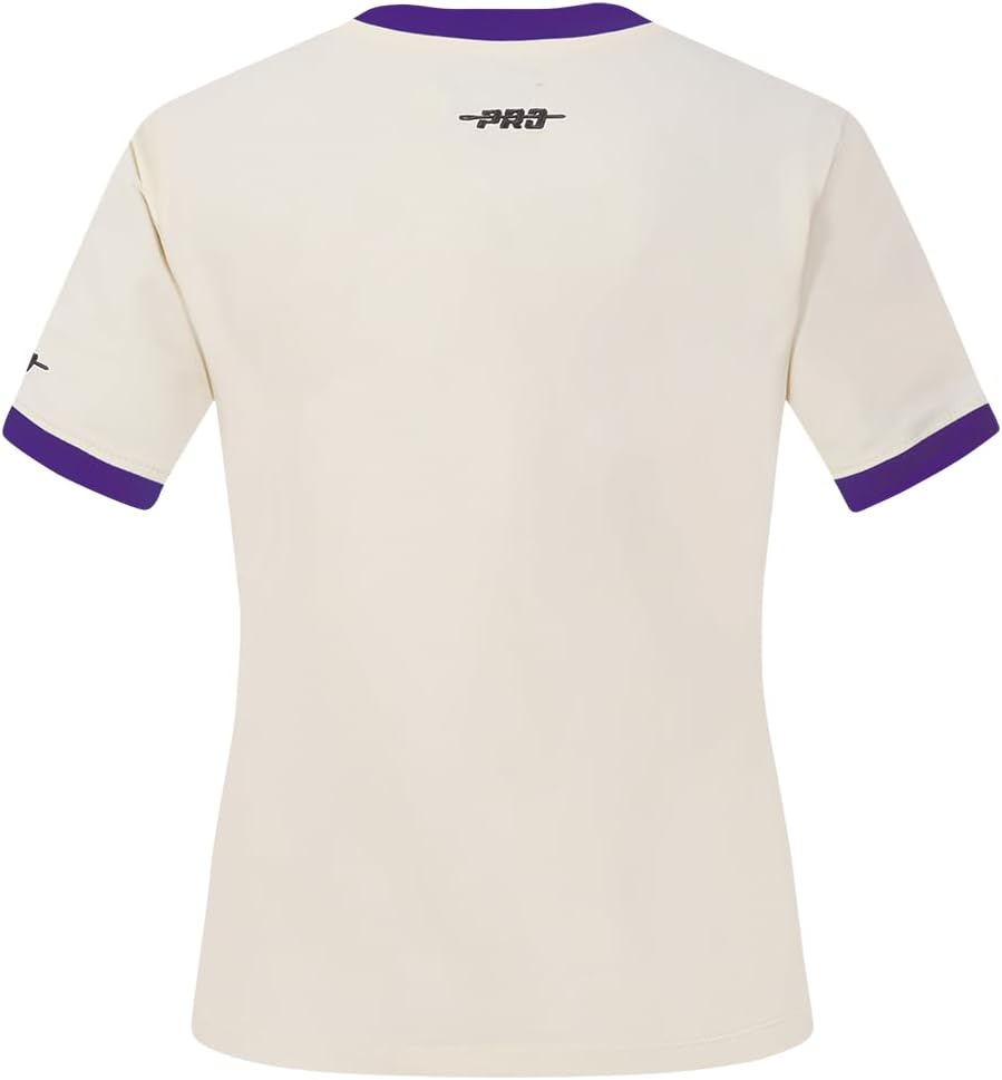 Womens NBA Retro Cascade Cotton Short Sleeve Slim Fit Tee - Image 2