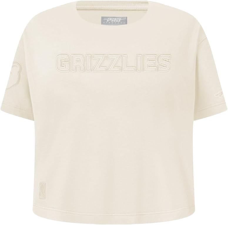 Pro Standard Big Girls NBA Neutral Cotton Short Sleeve Boxy Tee - Image 82