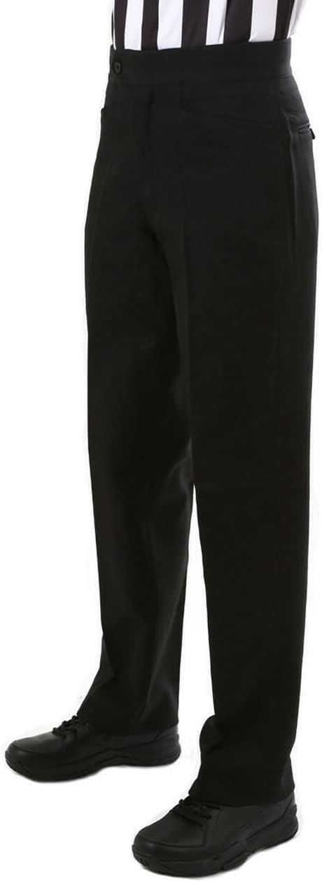 Smitty | BKS-287 | Premium Lightweight 4-Way Stretch Flat Front Official's Pants | Slash | Basketball Wrestling | Referee