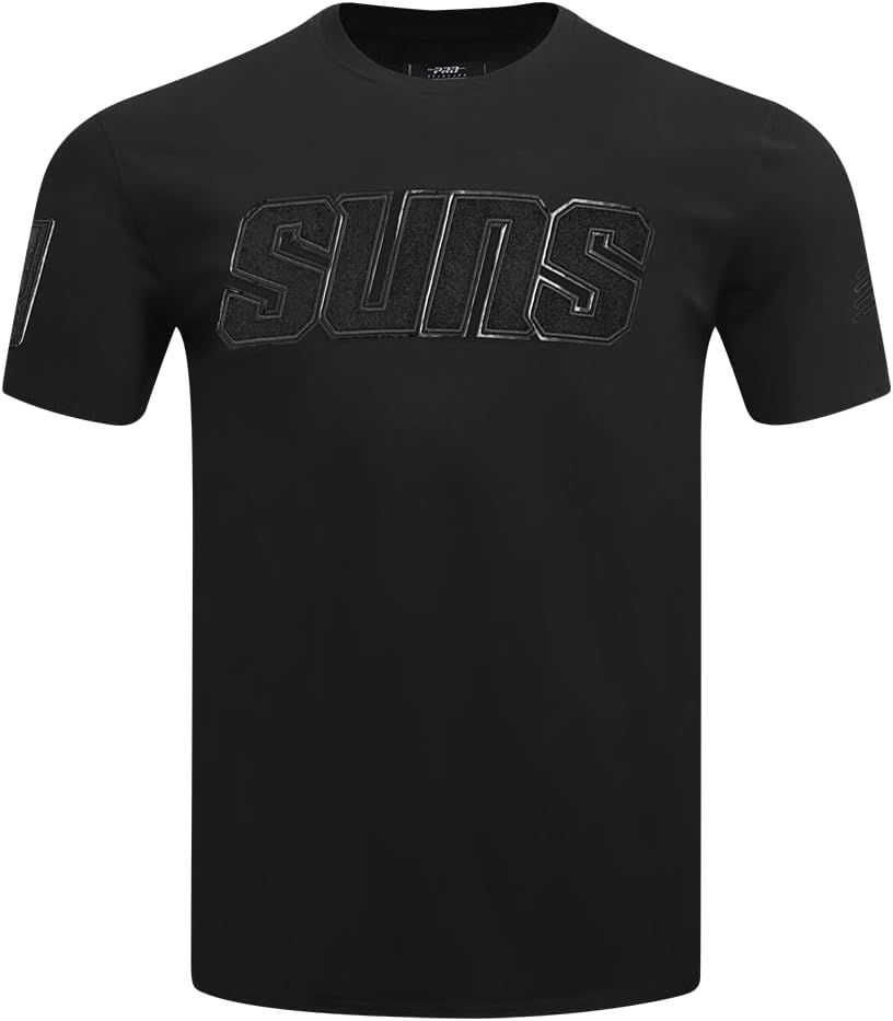 Mens NBA Classic Triple Black Cotton Short Sleeve Tee - Image 35