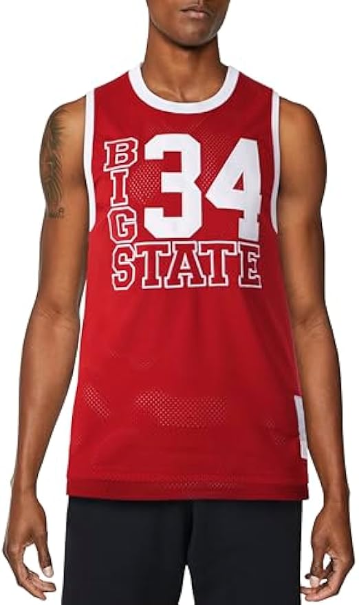 Mens Premium Heavy Mesh Shuttlesworth Big State 34" Basketball Jersey Sleeveless Tank Top - Image 7