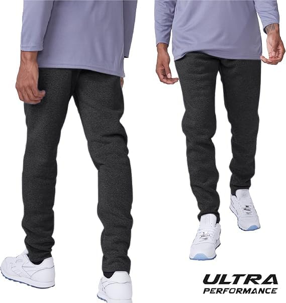 Ultra Performance 3 Pack Mens Open Bottom Sweatpants with Pockets, Casual Sweatpants for Men - Image 2