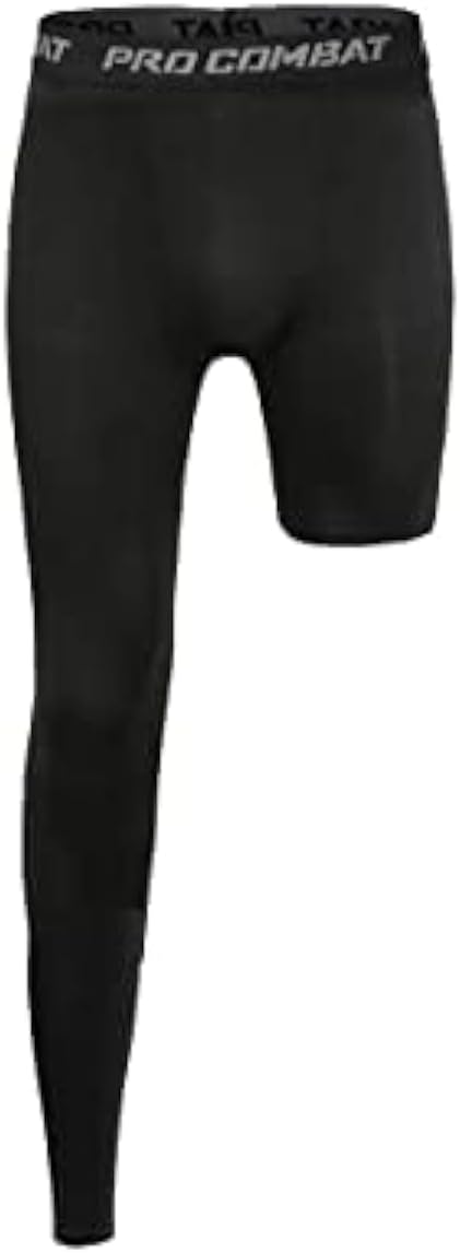 One Leg Compression Tights Long Pants Basketball Sports Base Layer Underwear Active Tight - Image 8