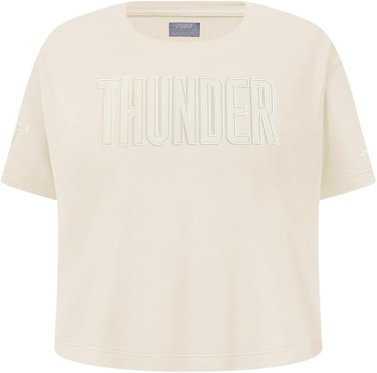 Pro Standard Big Girls NBA Neutral Cotton Short Sleeve Boxy Tee - Image 112