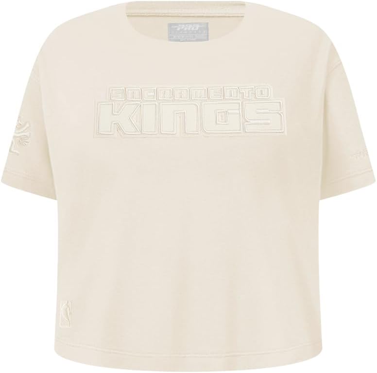 Pro Standard Big Girls NBA Neutral Cotton Short Sleeve Boxy Tee - Image 125