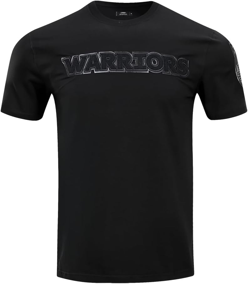 Mens NBA Classic Triple Black Cotton Short Sleeve Tee - Image 21