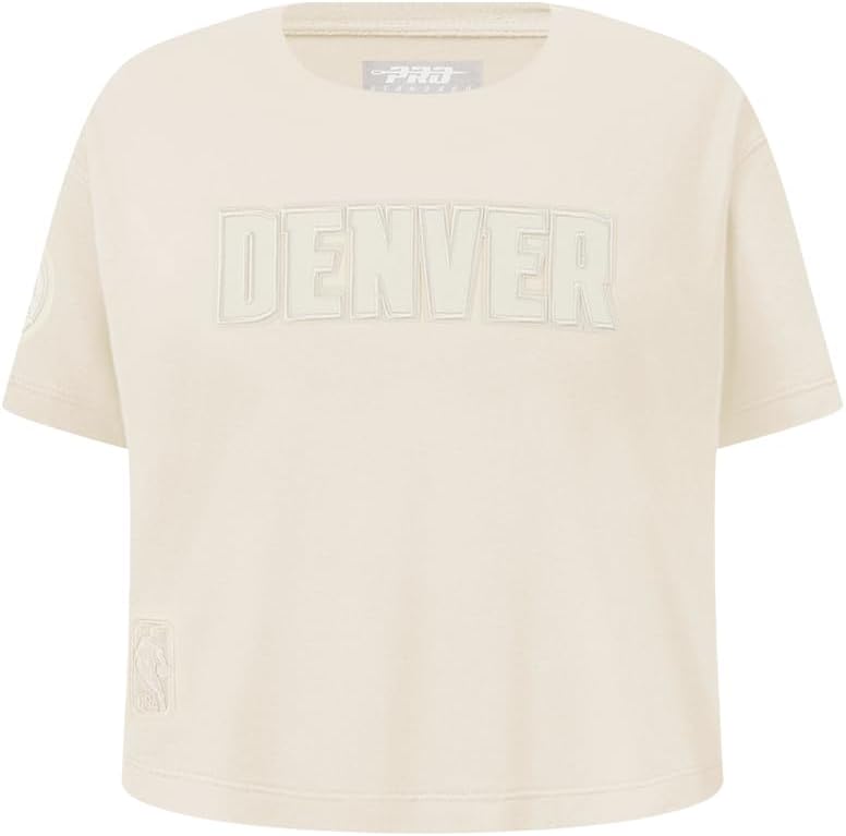 Pro Standard Big Girls NBA Neutral Cotton Short Sleeve Boxy Tee - Image 43