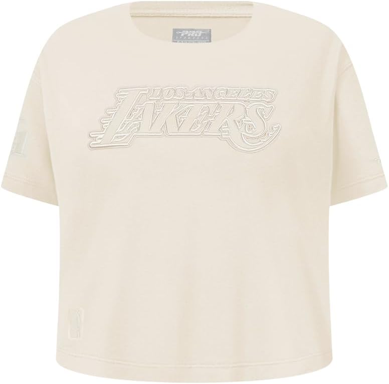 Pro Standard Big Girls NBA Neutral Cotton Short Sleeve Boxy Tee - Image 78