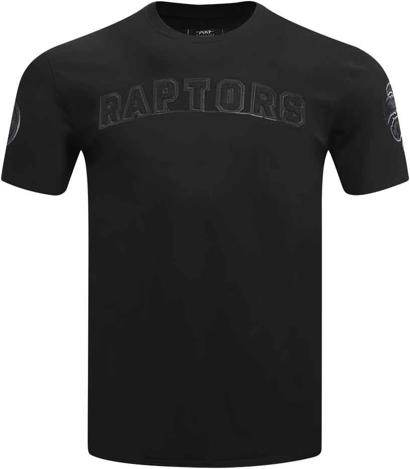 Mens NBA Classic Triple Black Cotton Short Sleeve Tee - Image 39