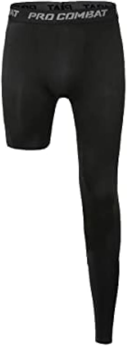 One Leg Compression Tights Long Pants Basketball Sports Base Layer Underwear Active Tight - Image 7