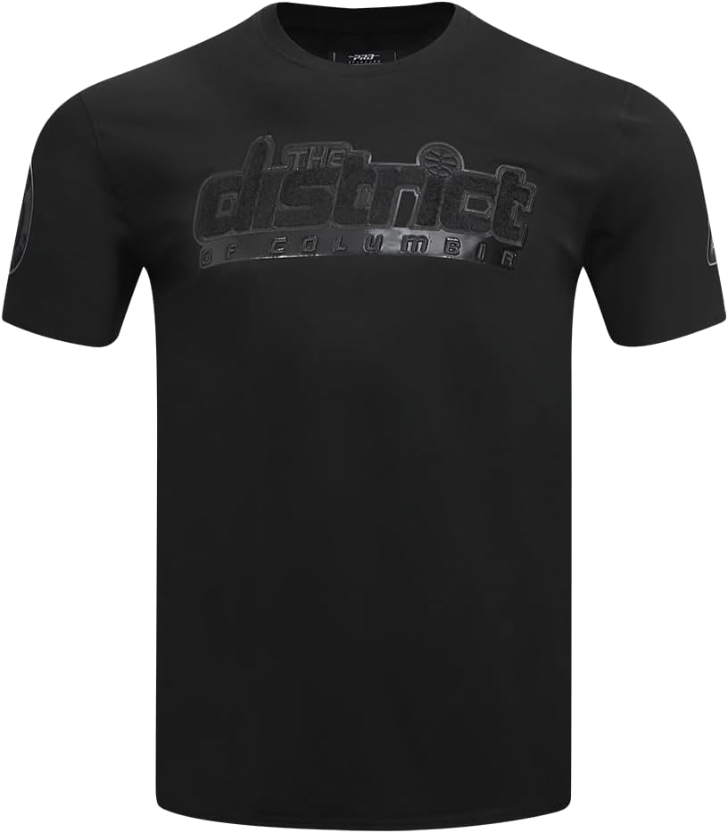 Mens NBA Classic Triple Black Cotton Short Sleeve Tee - Image 41