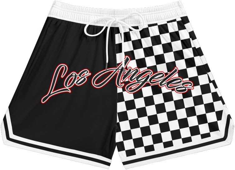 Men's Camo Mesh Graphic Athletic Shorts Lightweight Quick-Dry Breathable Workout Running Shorts with Pockets - Image 11