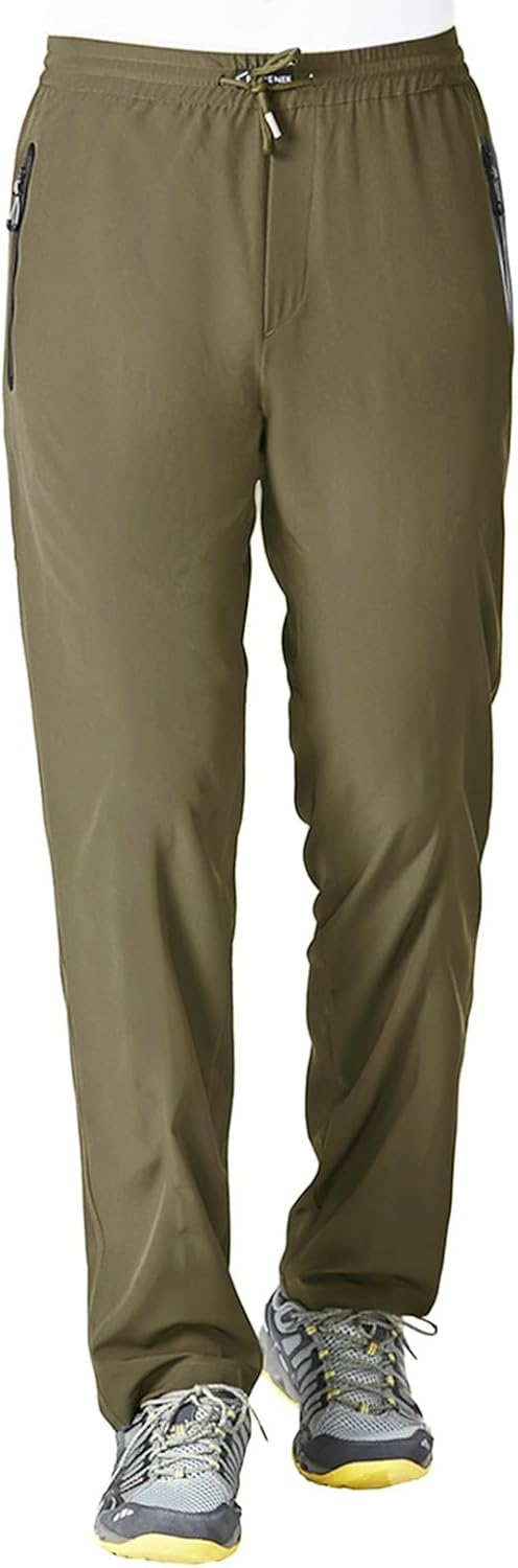Rdruko Men's Casual Pants Lightweight Quick Dry Hiking Running Workout Outdoor Sports Sweat Pants - Image 16