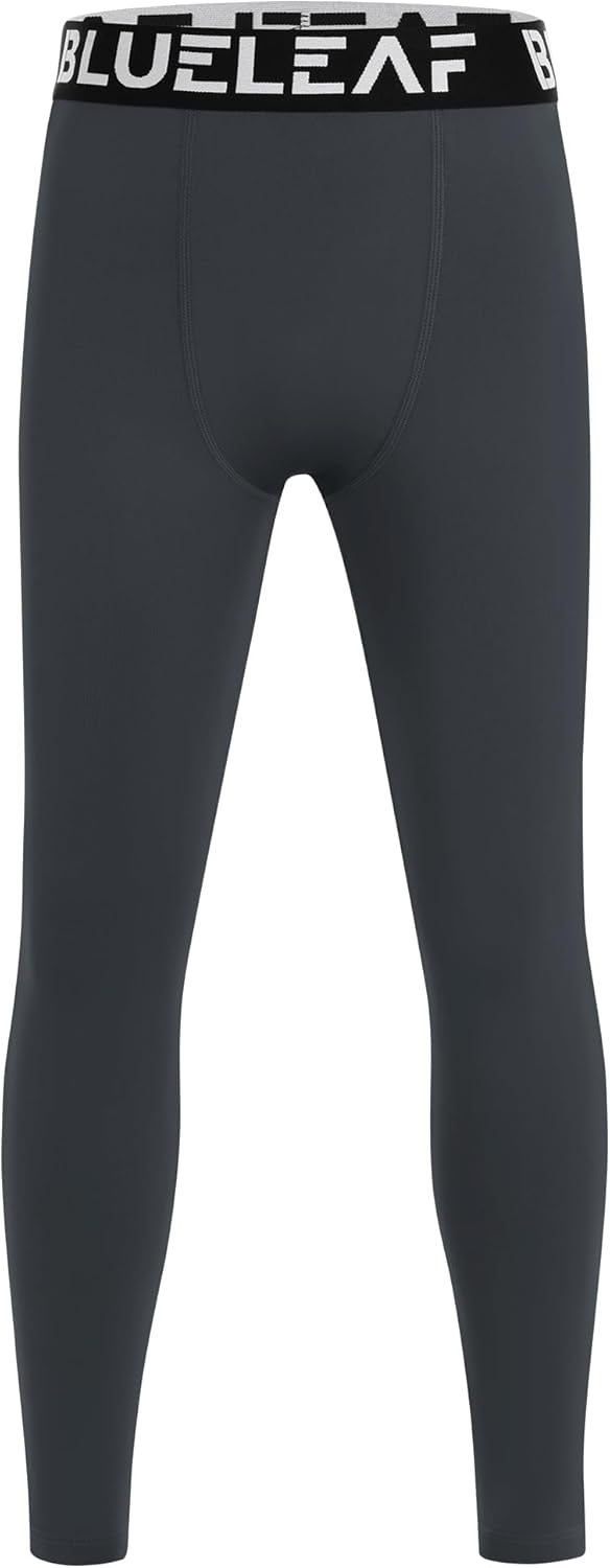Blueleaf Boys Compression Leggings Youth Athletic Tights Basketball Pants Quick Dry Sports Base Layer for Football Baseball - Image 2