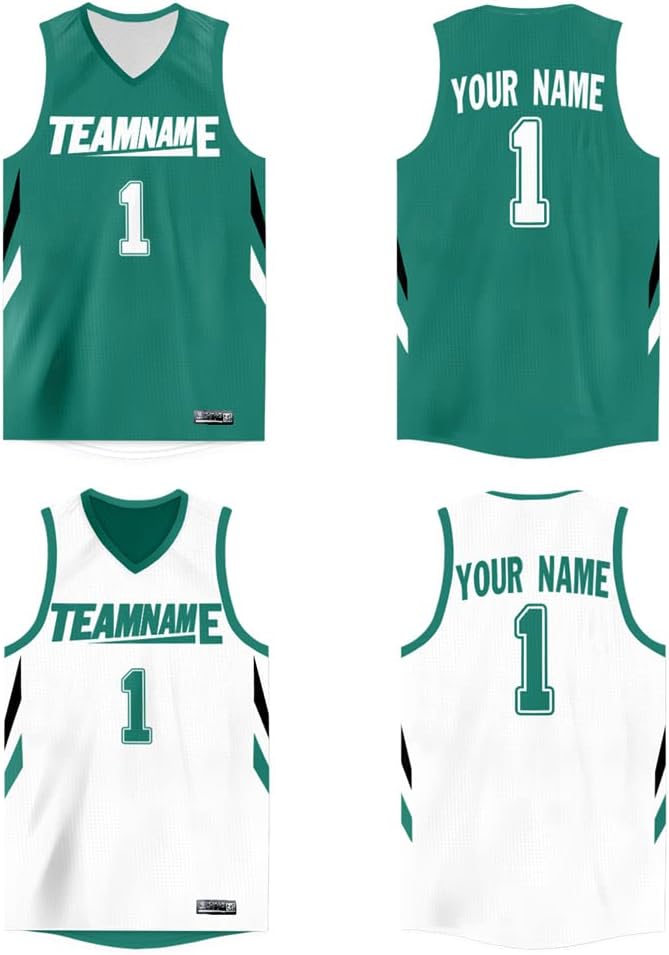 Custom Reversible Basketball Jersey Mesh Performance Uniform Personalized Printed Name Number for Men/Boy - Image 17