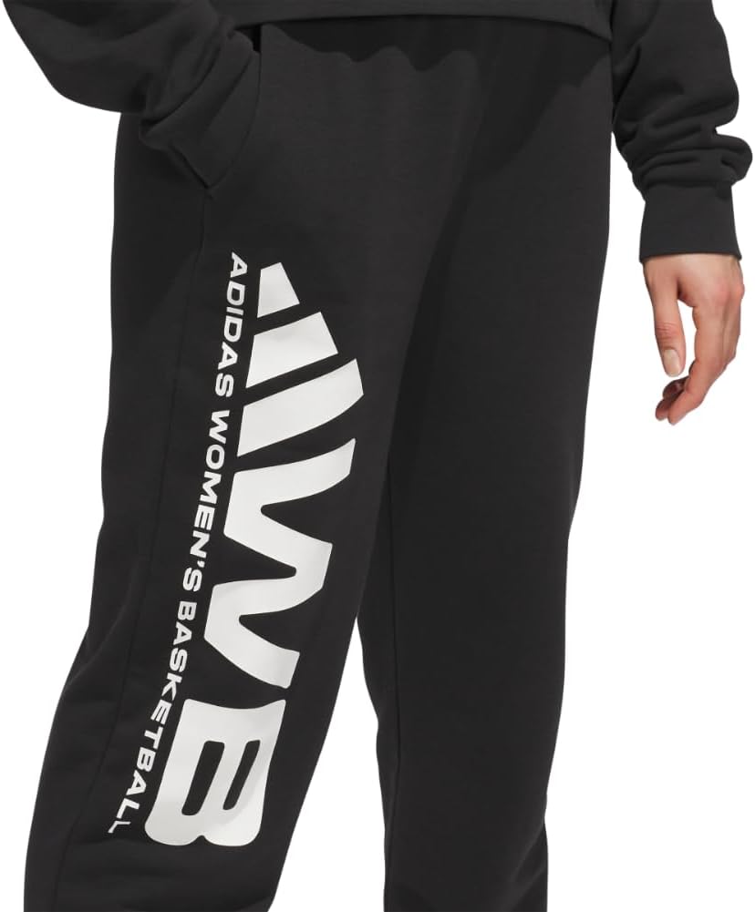 adidas Women's Select AWB French Terry Basketball Sweatpants - Image 4