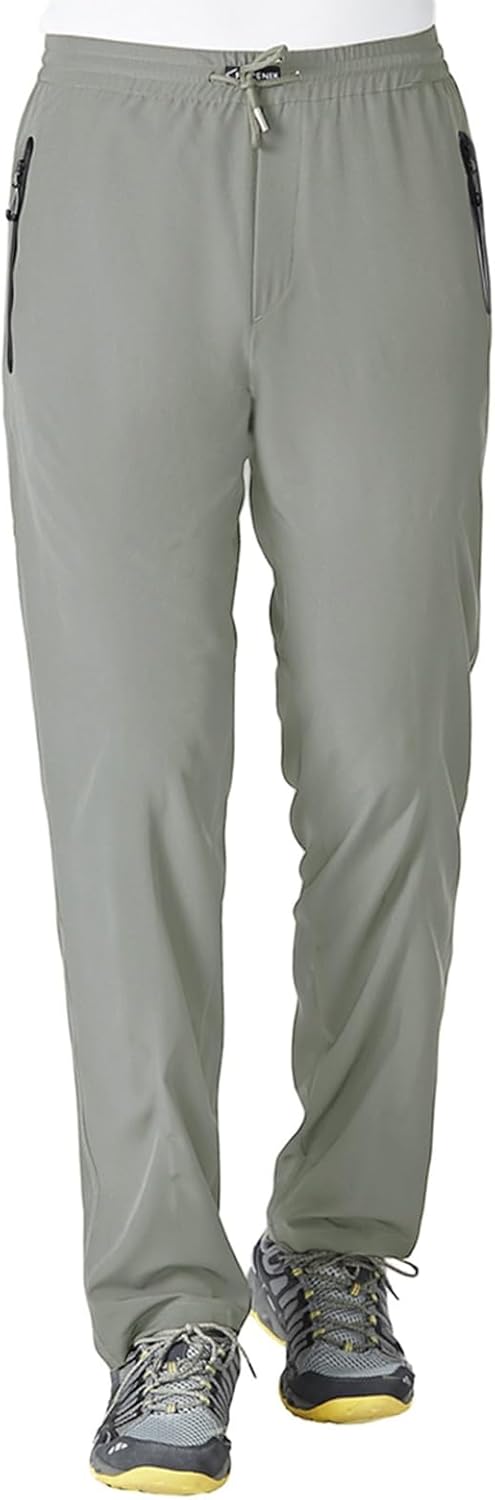 Rdruko Men's Casual Pants Lightweight Quick Dry Hiking Running Workout Outdoor Sports Sweat Pants - Image 15