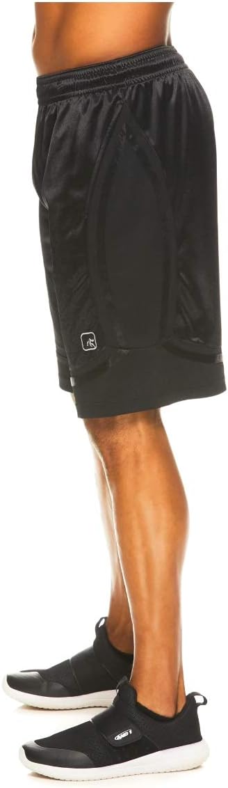 AND1 Men's All Courts Basketball Core Shorts (3XL 48/50, Black) - Image 4